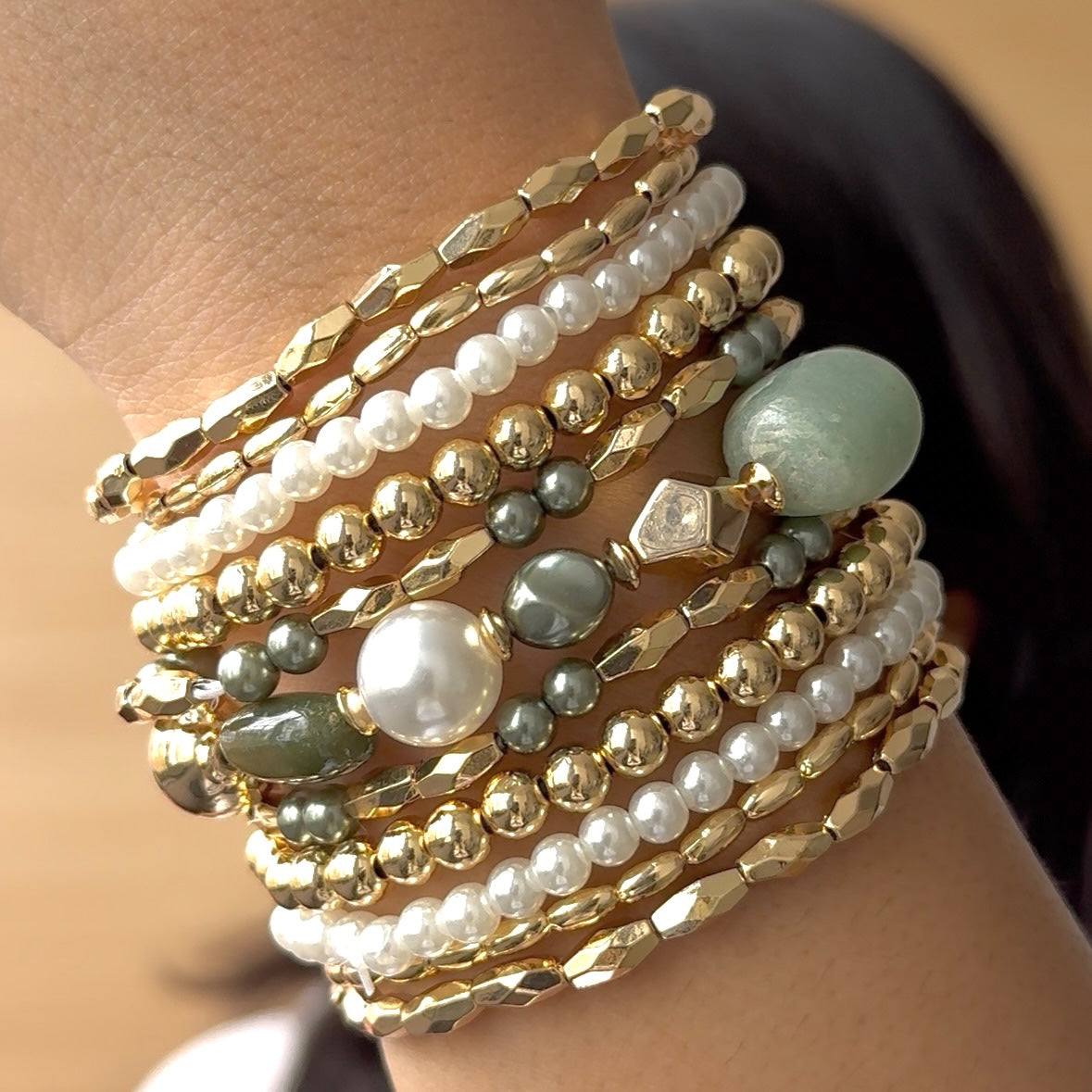 TFC Golden Moss Elegance Bracelet Set of 11