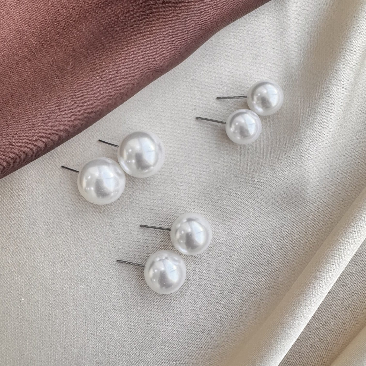 TFC Pearl Fashion Stud Earrings (Combo Set)