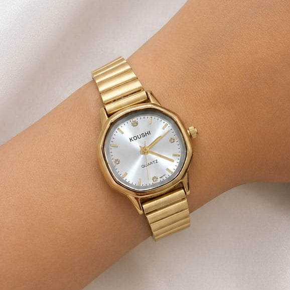 TFC Ivory Shine Gold Plated Wrist Watch