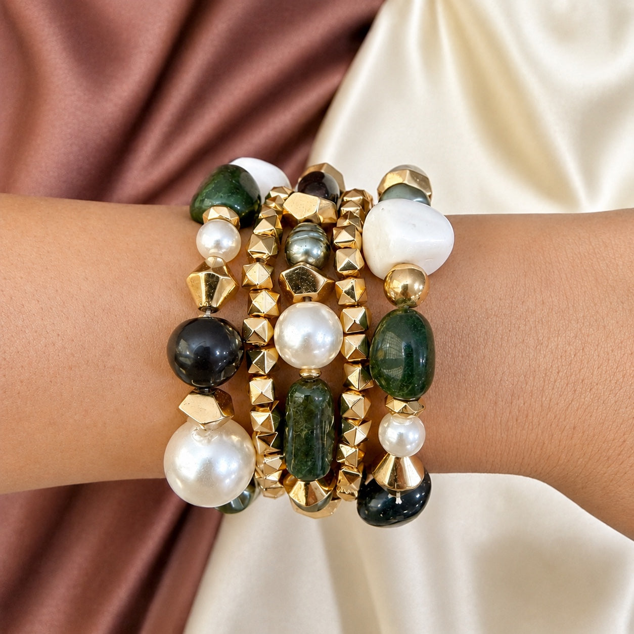 TFC Forest Bunch Gold Plated Bracelet (Set of 4)