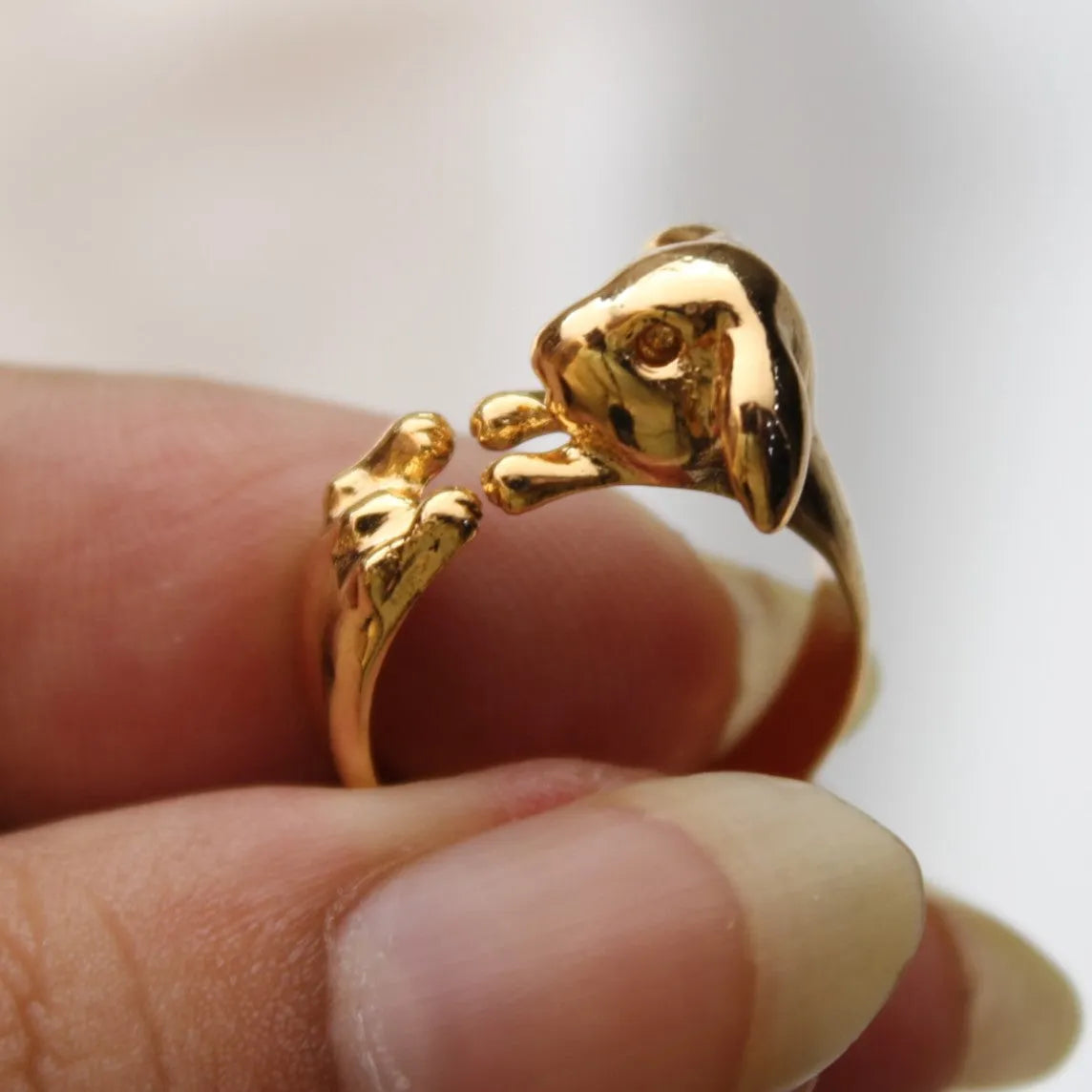 TFC 24K Bunny Gold Plated Adjustable Ring