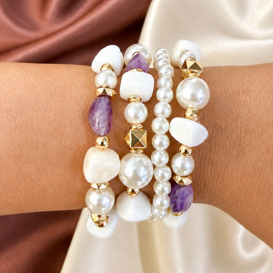 TFC Luxury Bunch Gold Plated Bracelet (Set of 4)