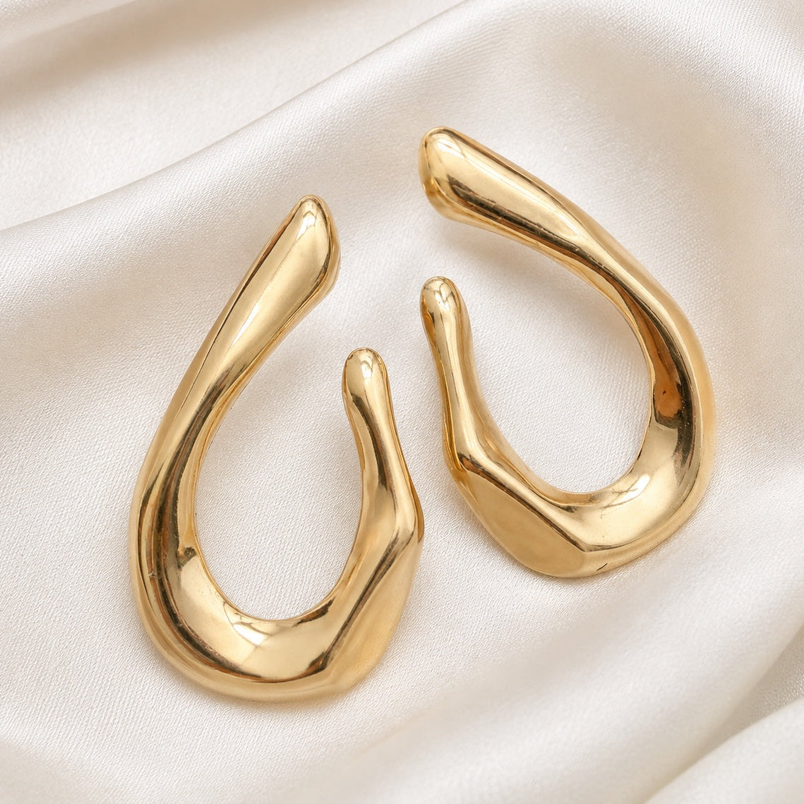 TFC Ear Design Gold Plated Stud Earrings