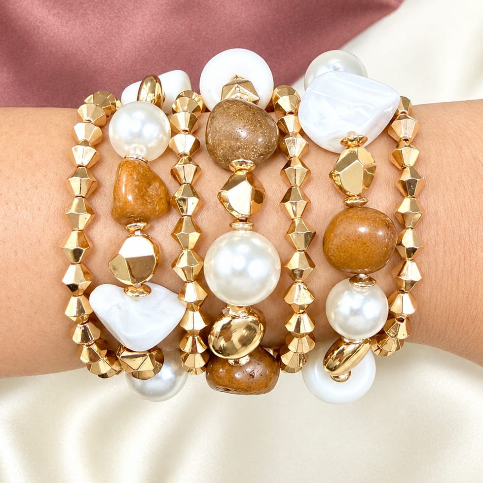 TFC Golden Aura Gold Plated Bracelet (set of 7)