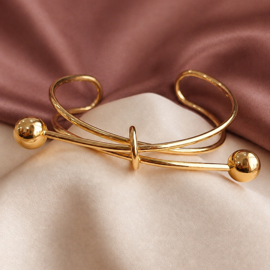 TFC Adjustable Boss Babe Gold Plated Bracelet Cuff